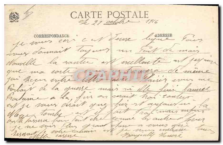 CPA Folklore Alsace Notre Ideal Lorraine — Verso
