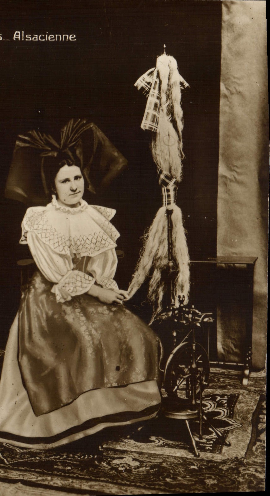 CPA Folklore Alsace Alsacienne