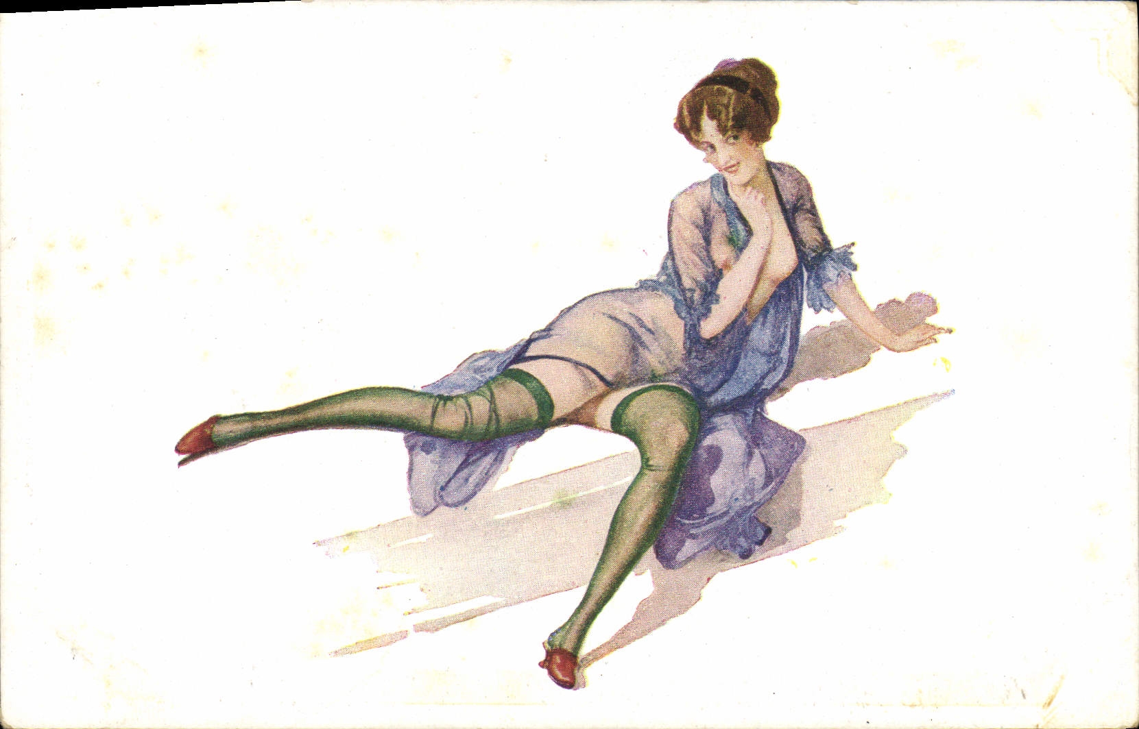 CPA Fantaisie Illustrateur Femme