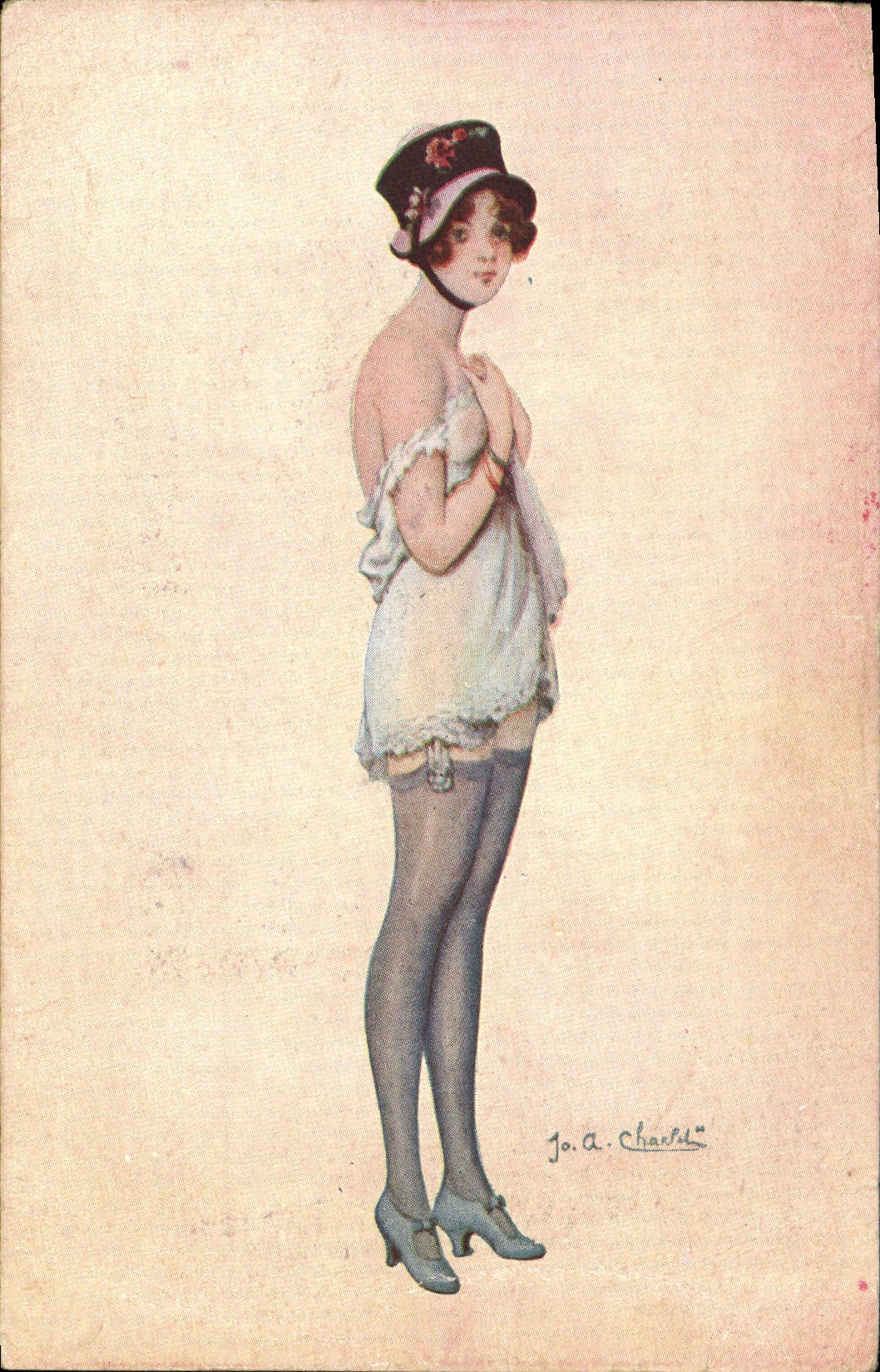 CPA Fantaisie Illustrateur Femme