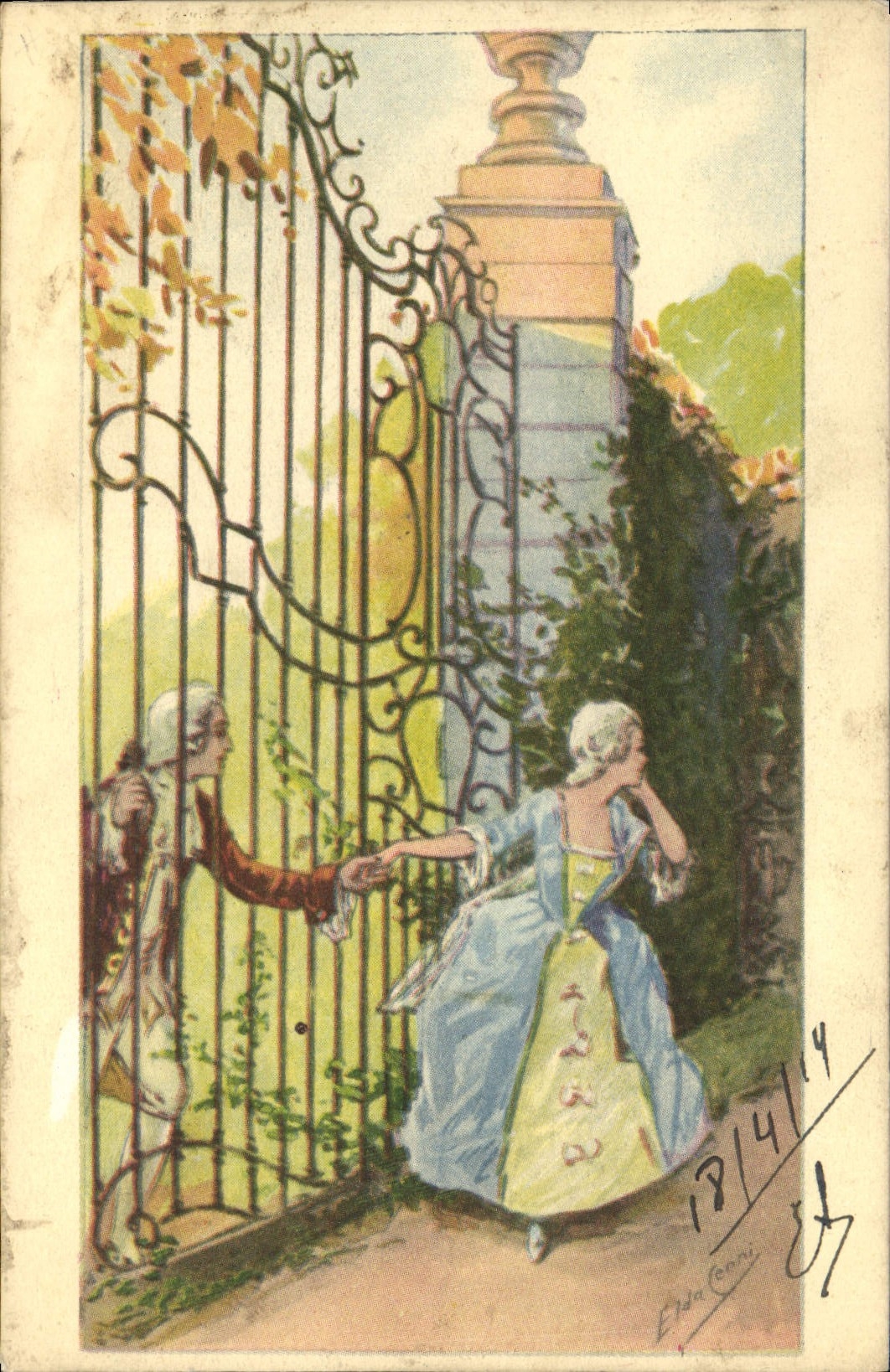 CPA Fantaisie Illustrateur Femme