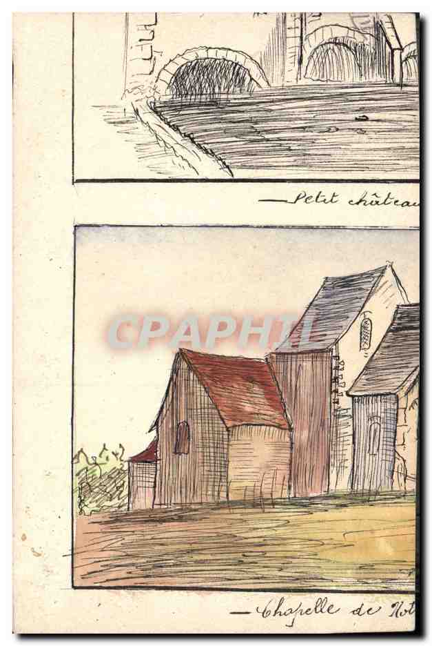 CPA Fantaisie Illustrateur Automobile — Verso