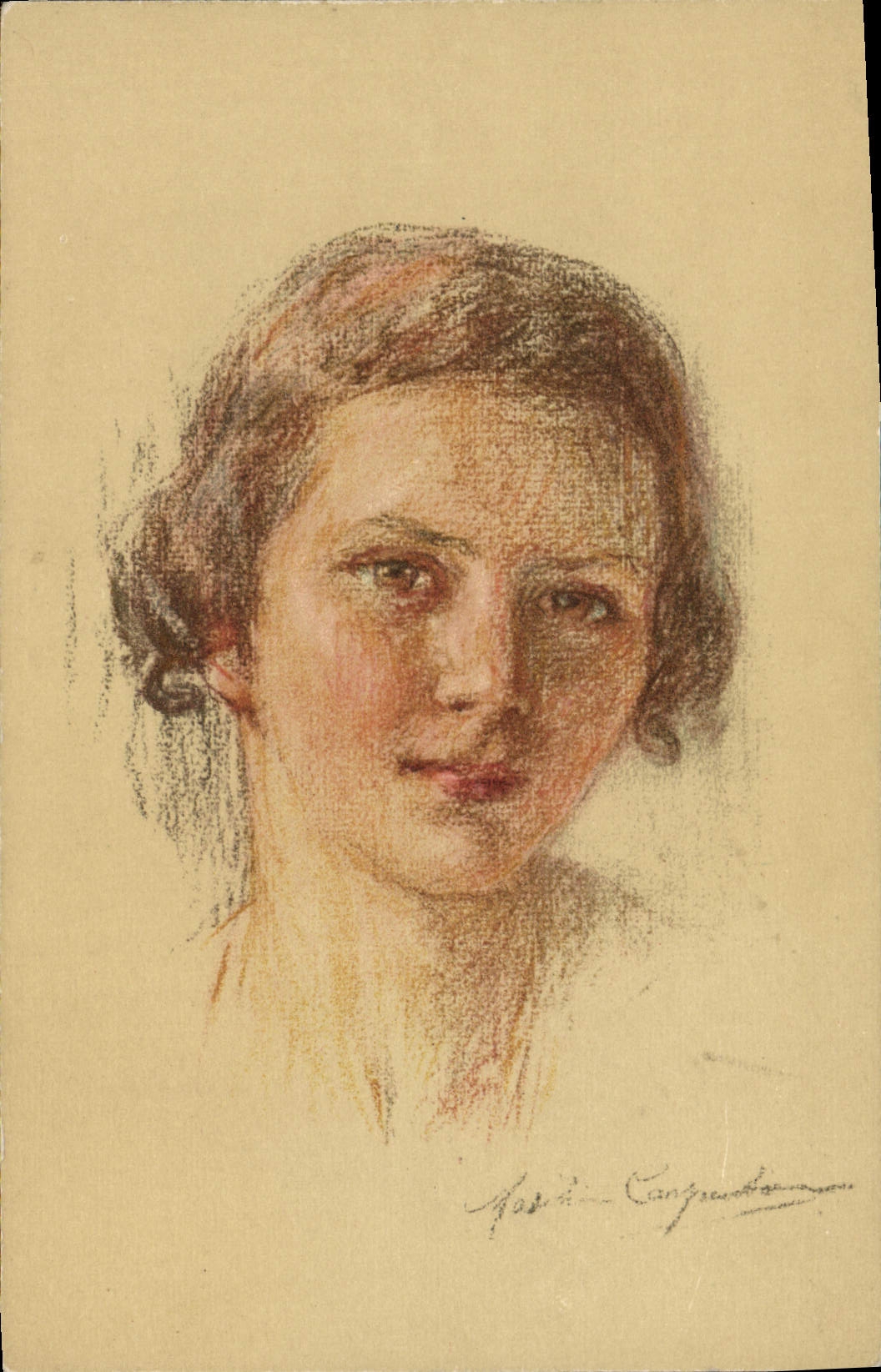 CPA Fantaisie Illustrateur Femme