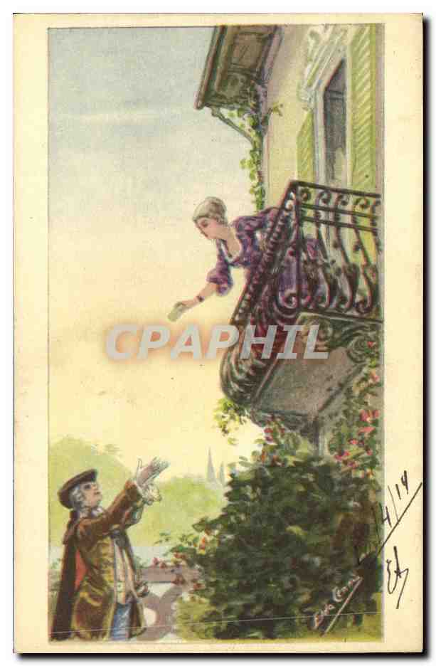 CPA Fantaisie Illustrateur Femme