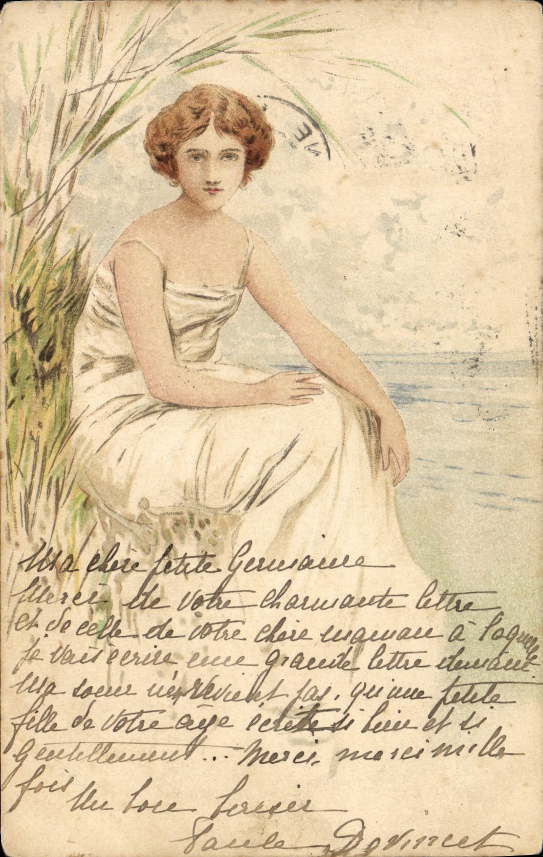CPA Fantaisie Illustrateur Femme