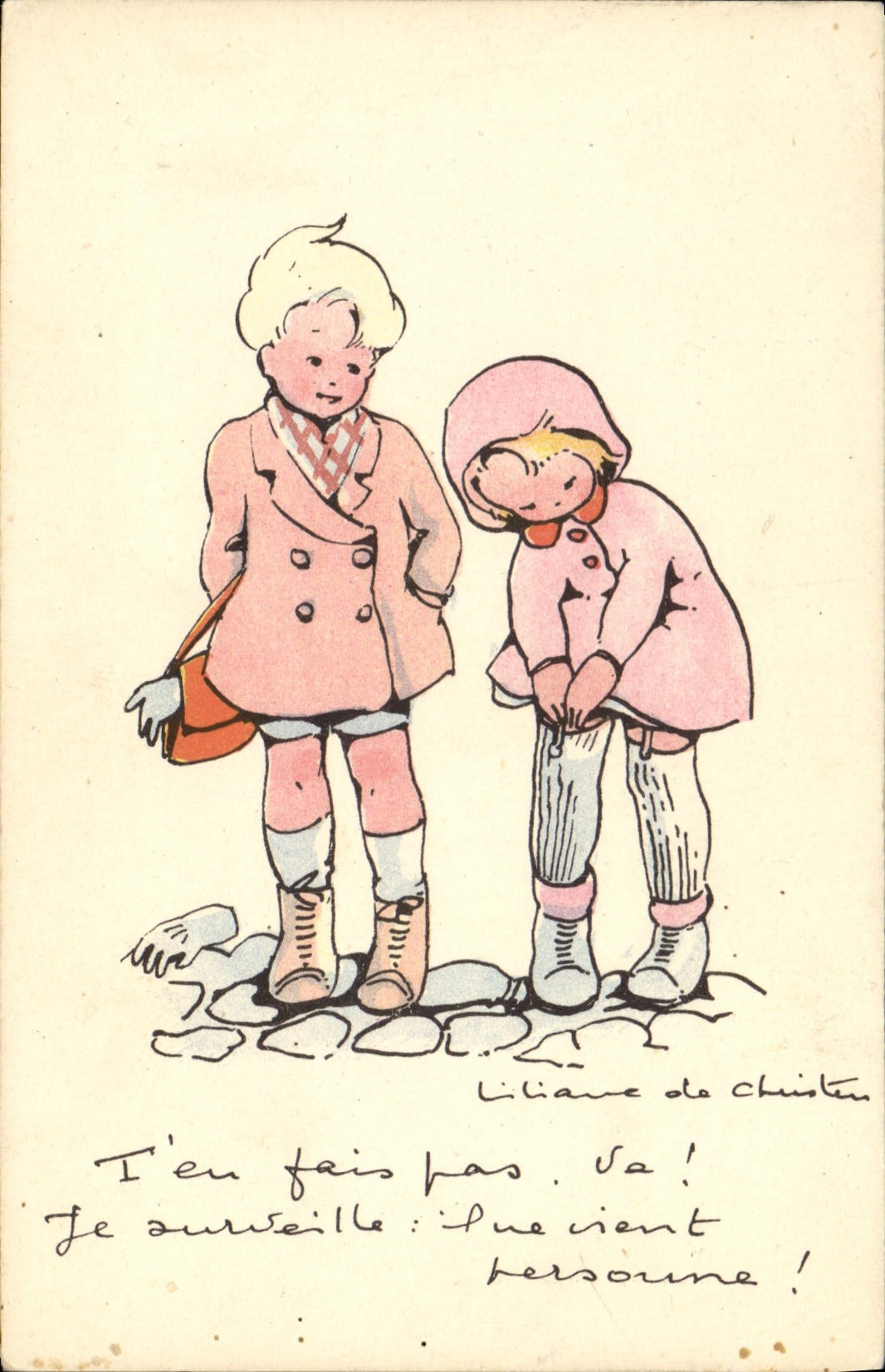 CPA Fantaisie Illustrateur Enfants