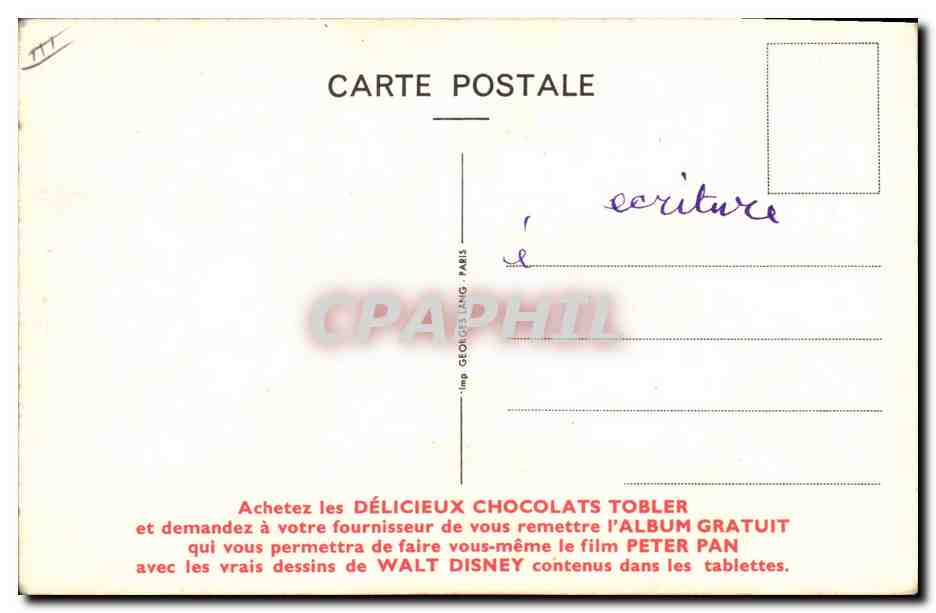 CPA Fantaisie Illustrateur Walt Disney Tobler Frere Renard — Rückseite