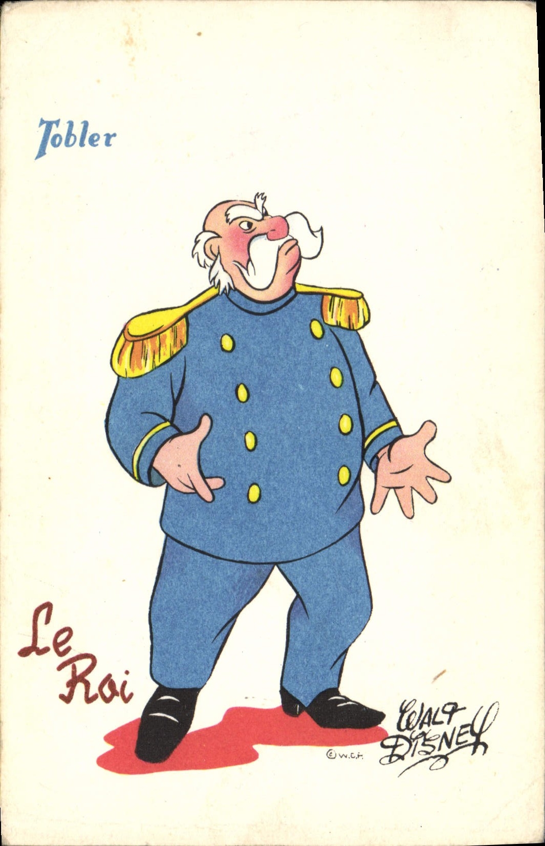 CPA Fantaisie Illustrateur Walt Disney Tobler Le roi