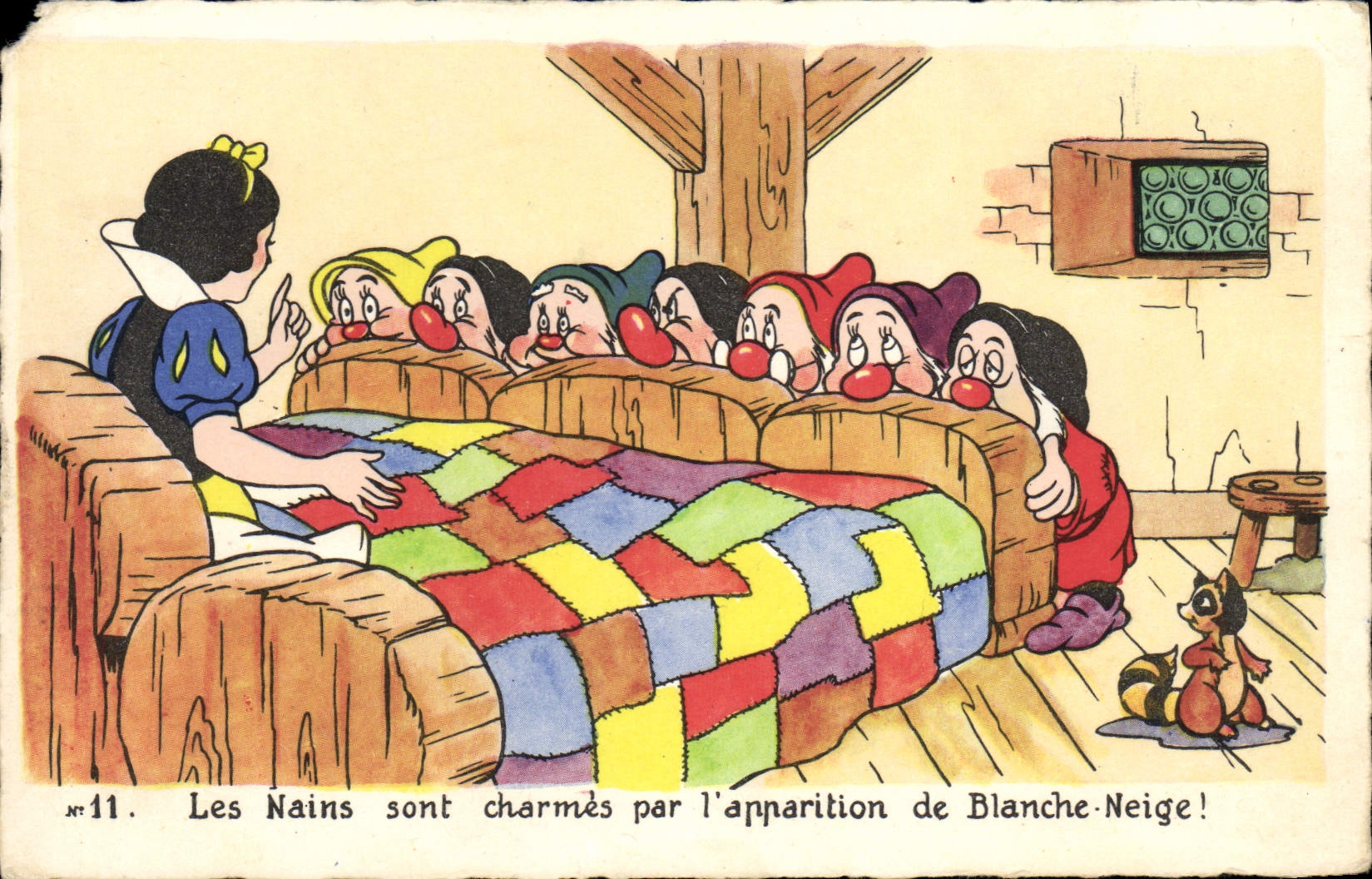 CPA Fantaisie Illustrateur Walt Disney Blanche Neige et les sept nains 