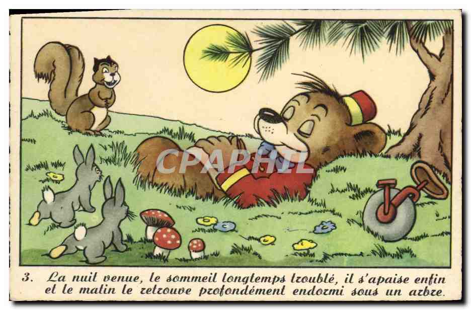CPA Fantaisie Illustrateur Walt Disney Ours 