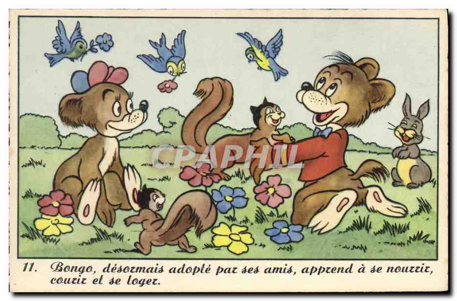 CPA Fantaisie Illustrateur Walt Disney 