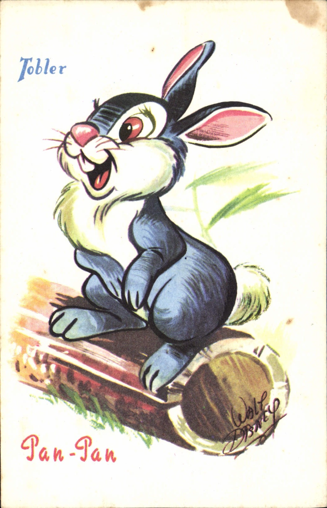 CPA Fantaisie Illustrateur Walt Disney Tobler Pan Pan Lapin 