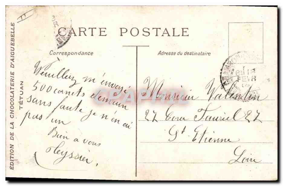 CPA Fantaisie Orientalisme  — Rückseite