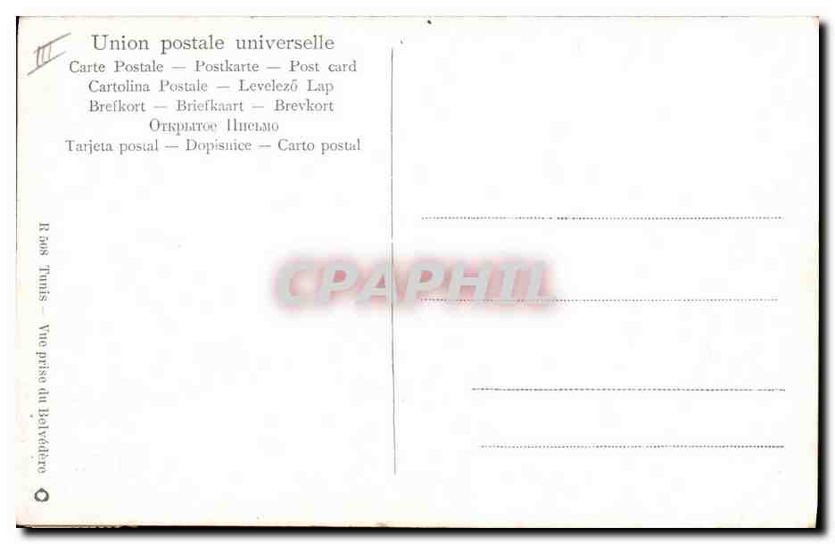CPA Fantaisie Orientalisme  — Rückseite
