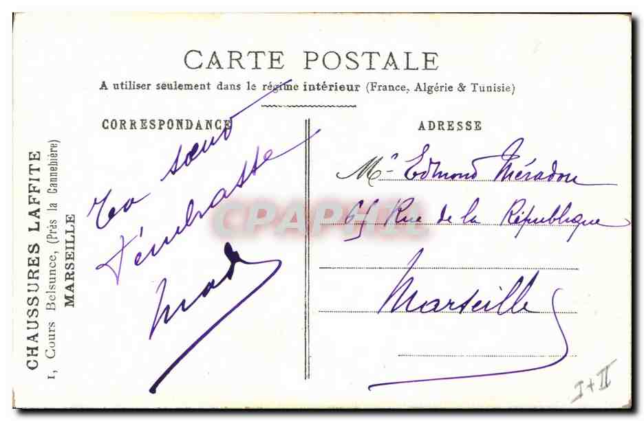 CPA Fantaisie Orientalisme  — Rückseite