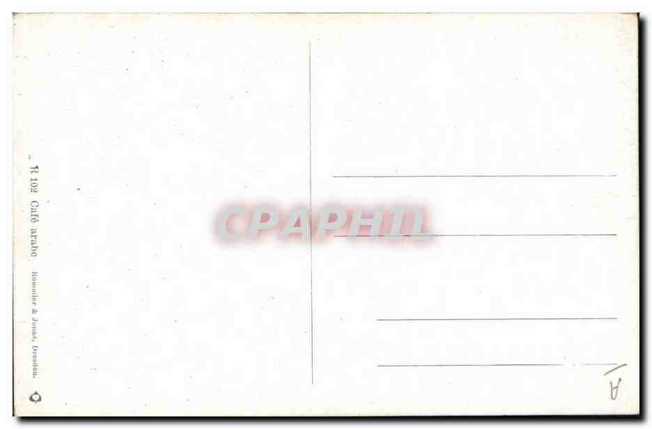 CPA Fantaisie Orientalisme  — Rückseite
