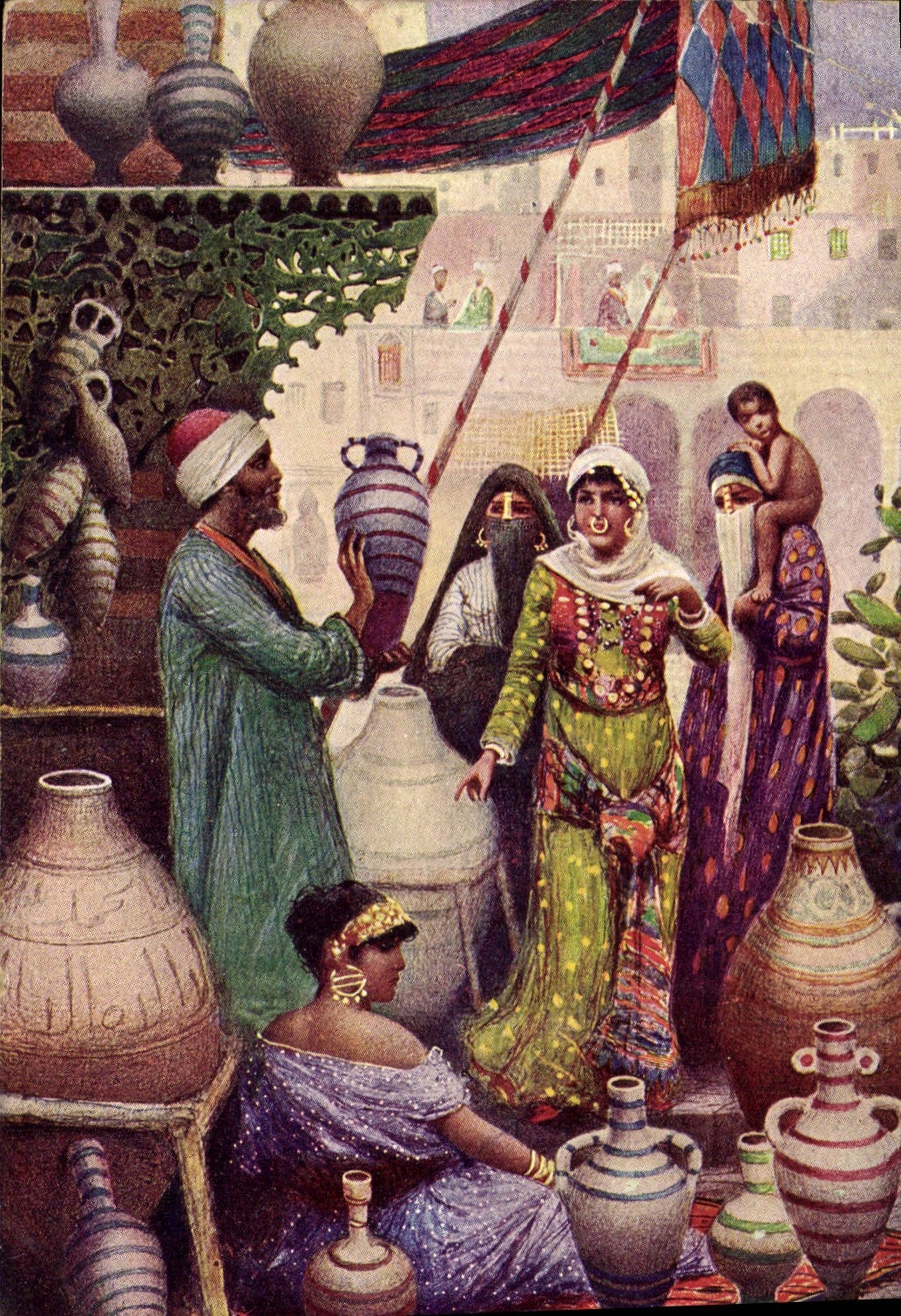 CPA Fantaisie Orientalisme Le Caire 