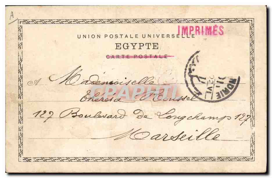 CPA Fantaisie Orientalisme Jeune muscadin indigene — Rückseite