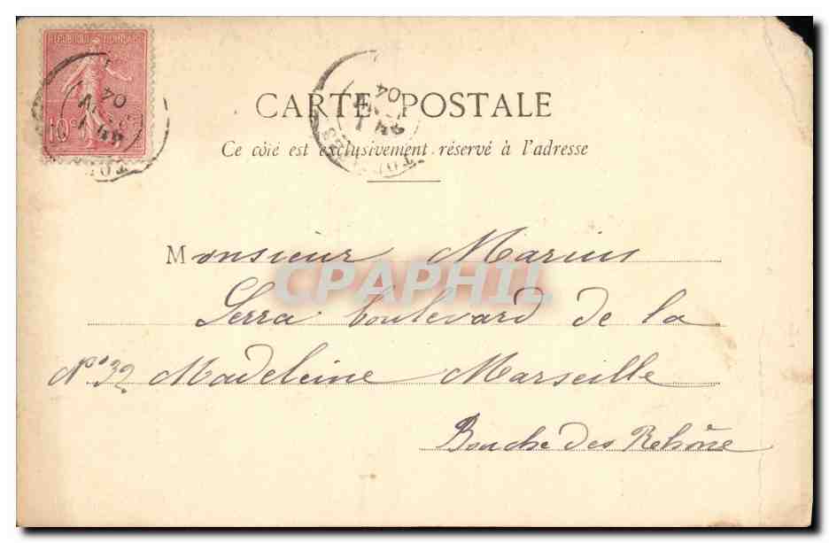 CPA Fantaisie Homme La mode au 20eme — Verso