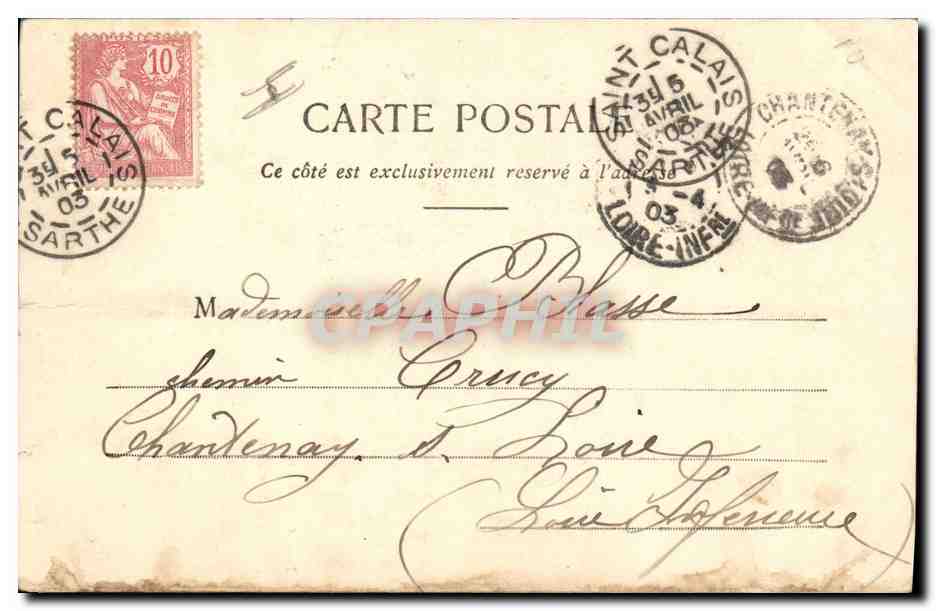 CPA Fantaisie Les geneurs du wagon  — Verso