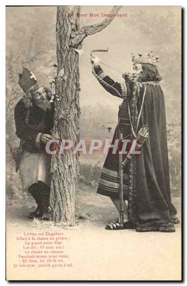 Le Bon Roi Dagobert — scène de chasse au pivert — éditeur P. Dagobert, n° 380