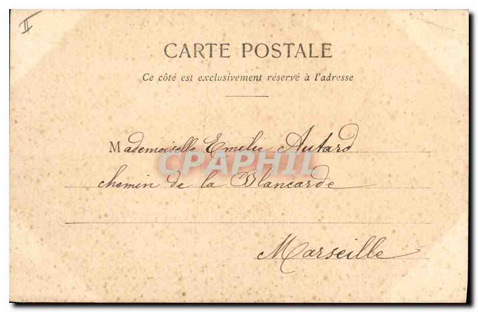 CPA Fantaisie Femme Poisson d'Avril — Rückseite