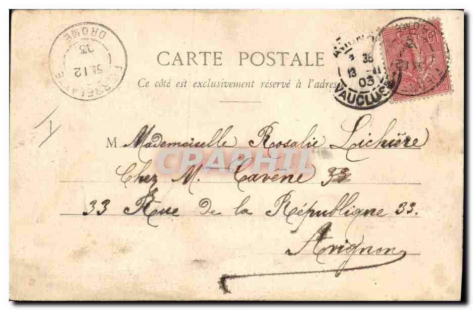CPA Fantaisie Femme lune  — Verso