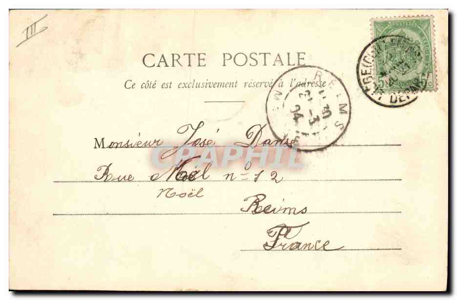 Femme en maillot de bain — poème 'Le Sou' — éditeur Audiotype & Cie, Nandy — Verso