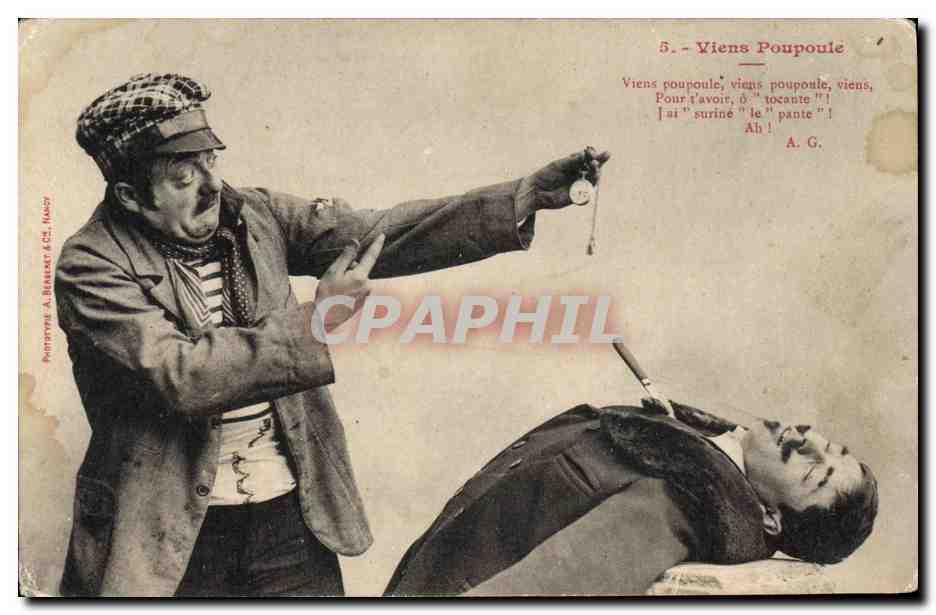 Scène de comédie — Viens Poupoule — Phototype A. Berthet & Cie, Nancy, n°5