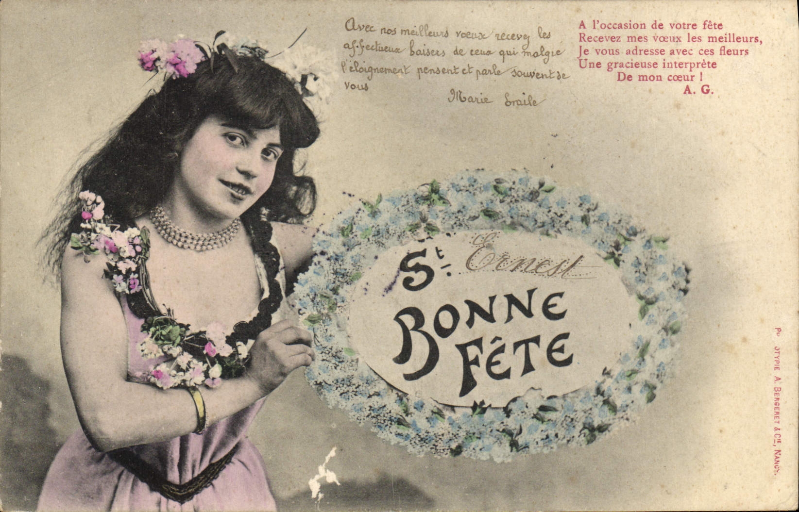 CPA Fantaisie Femme 
