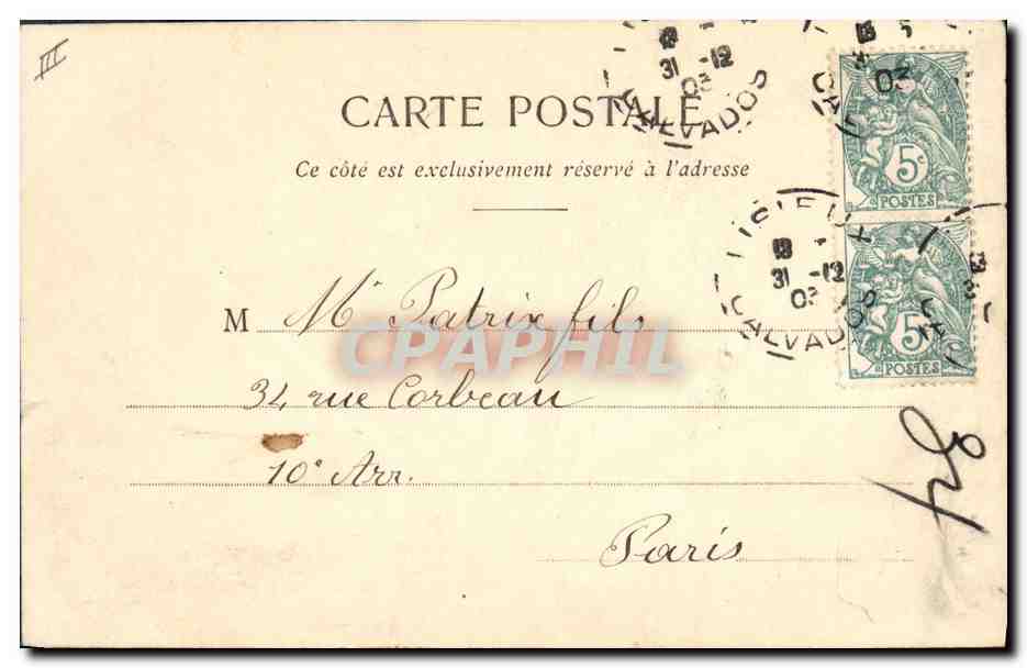 Bonne année 1904 — Bon pour 366 jours de bonheur — Phototype A. Bereret & Cie, Nancy — Achterkant