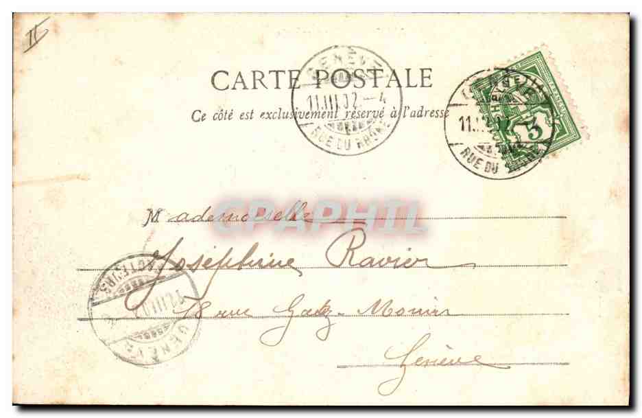 CPA Fantaisie Vieilles chansons Les boeufs  — Verso