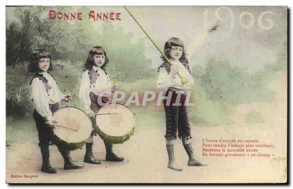 CPA Fantaisie Enfants Bonne Annee 