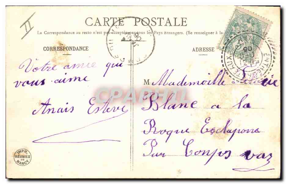 CPA Fantaisie Enfants Bonne Annee  — Rückseite