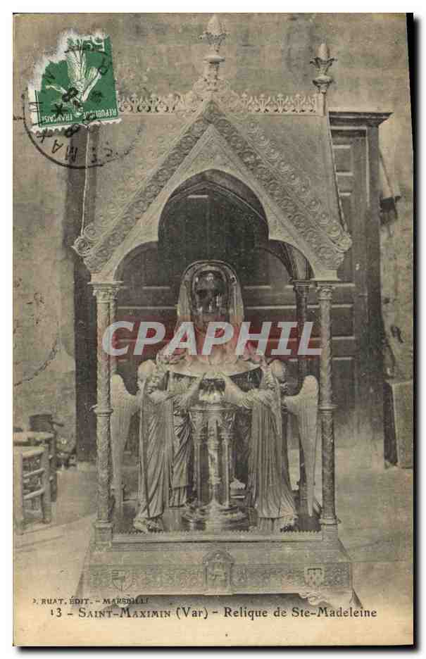 CPA Mort Saint Maximin Relique de Ste Madeleine 