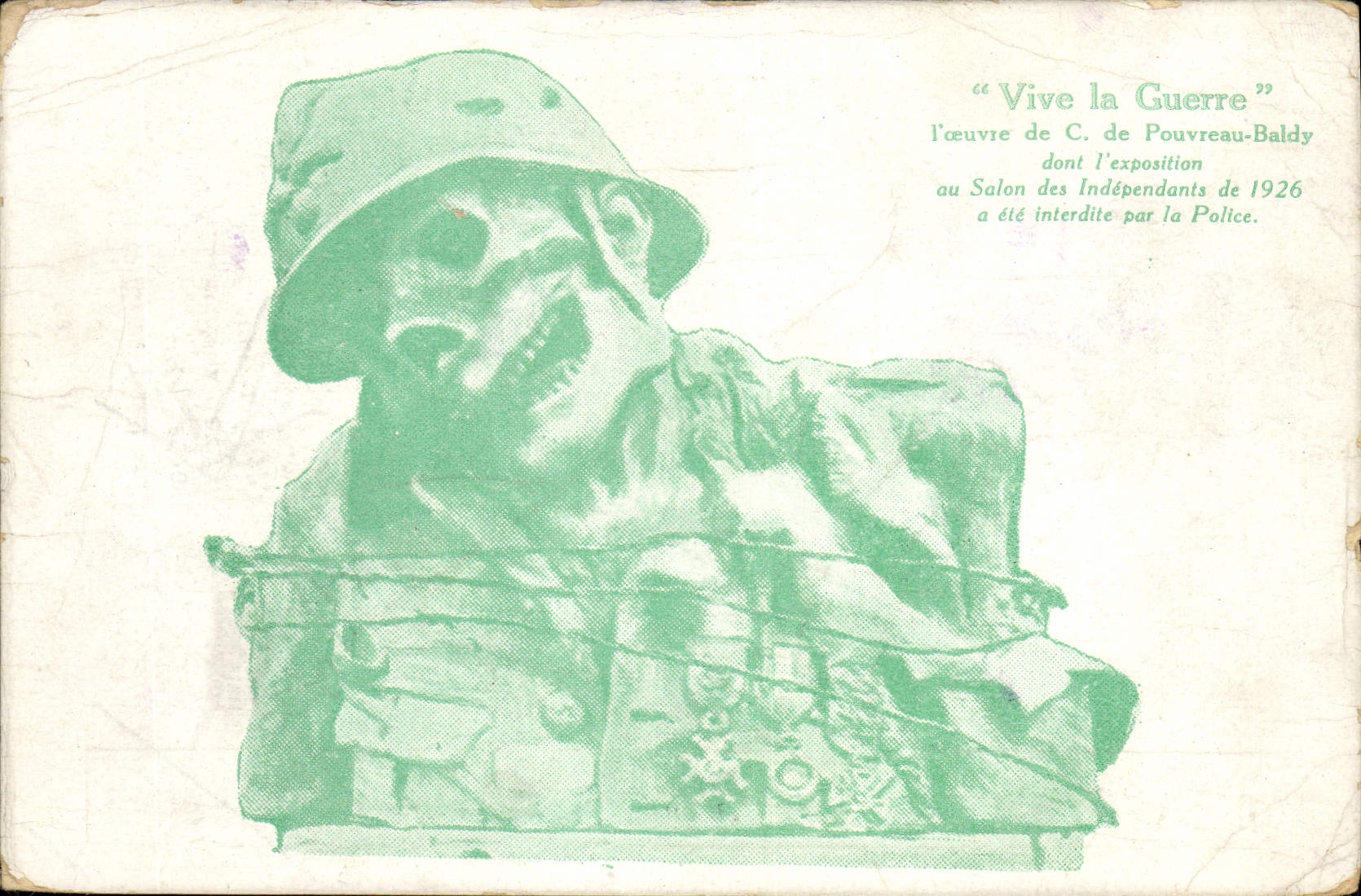 CPA Mort Vive la guerre Pouvreau Baldy 