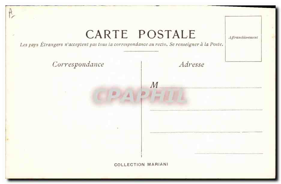 CPA Mort Dessin de Besnard Album Mariani  — Rückseite