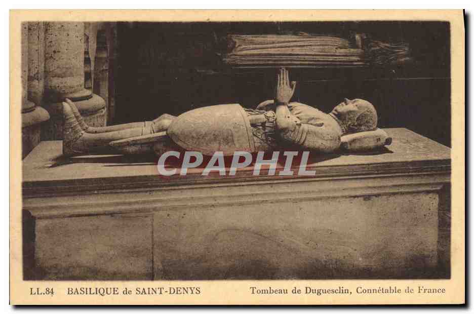 CPA Mort Basilique de Saint Denis Tombeau de Duguesclin Connetable de France 