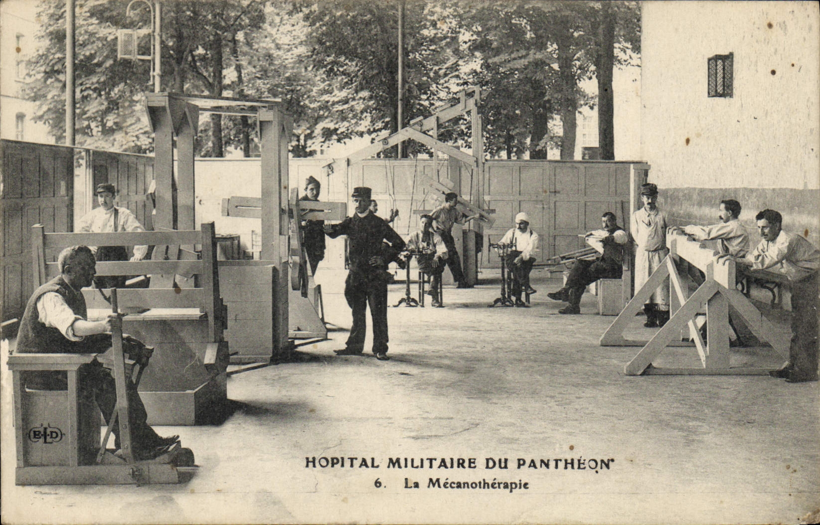 Hôpital Militaire du Panthéon — La Mécanothérapie — B.P.D. n°6