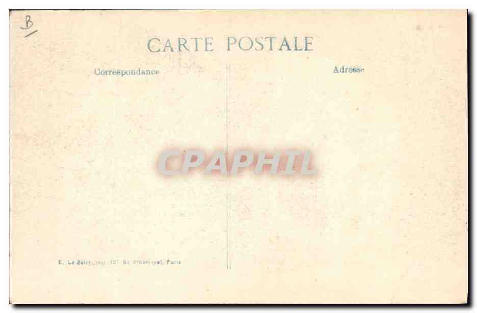 Sanitäter des Corps der Herzogin Jeanne d'Arc vor der Statue in Paris — 1914 — 15. Serie — Rückseite