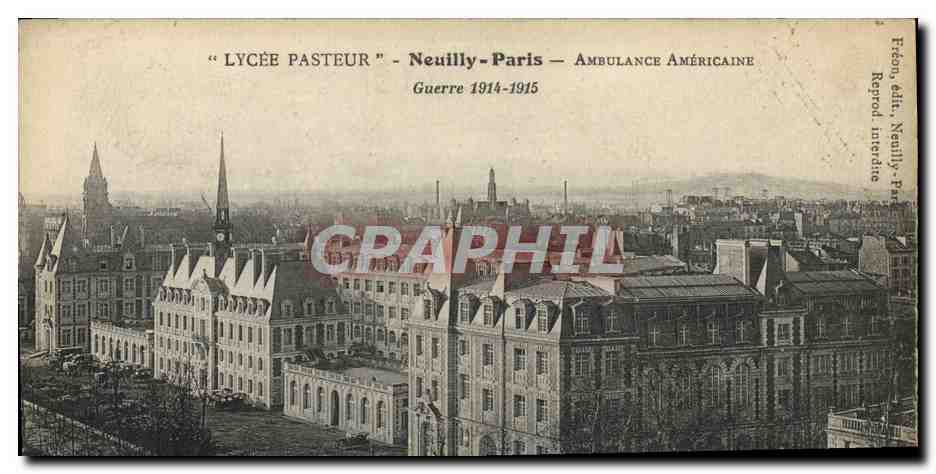 Lycée Pasteur - Neuilly-Paris — Amerikanische Ambulanz — Krieg 1914-1915