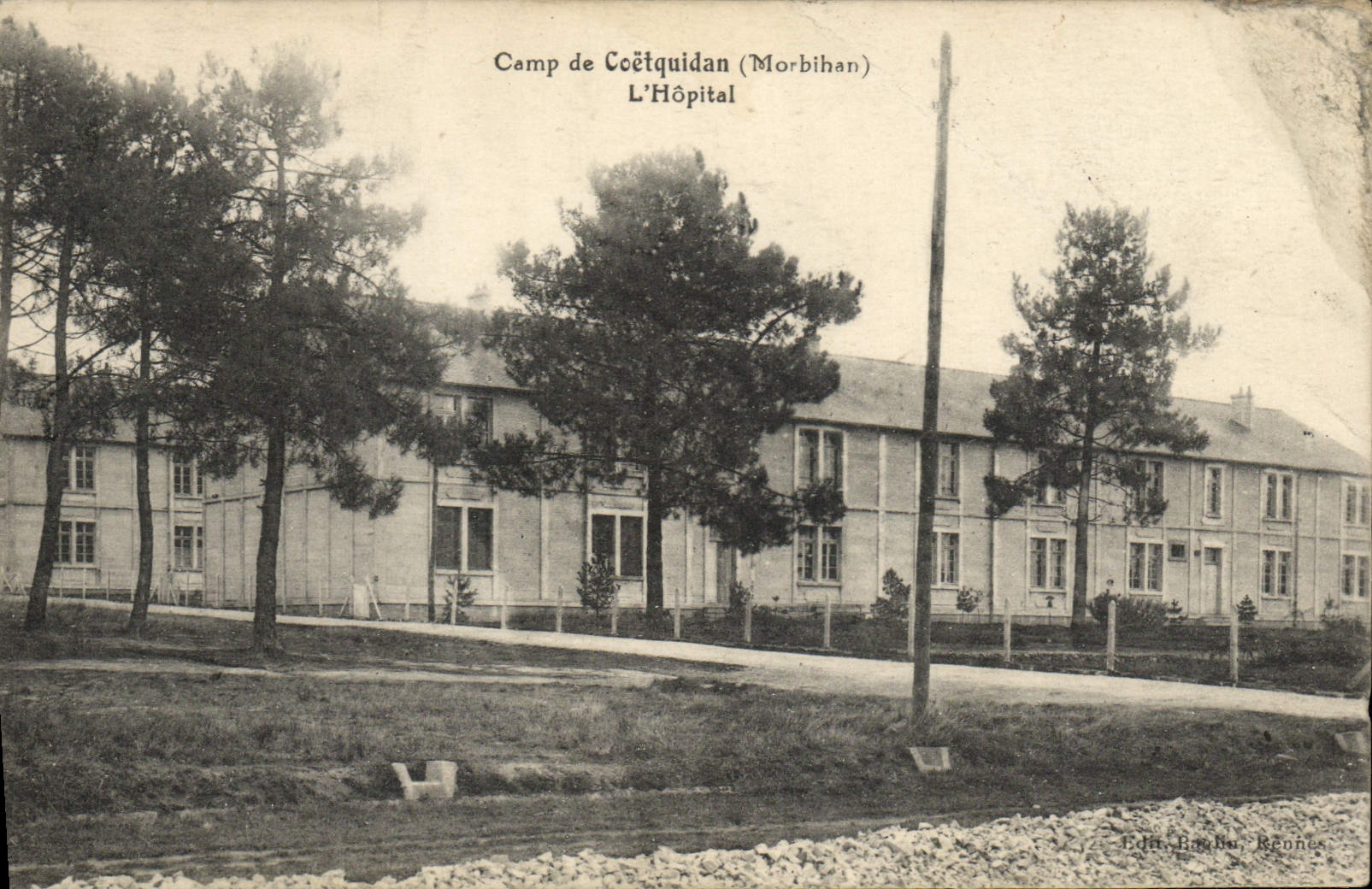 CPA Sante Militaria Camp de Coetquidan L'hopital