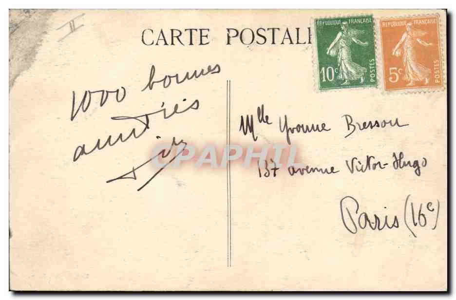 CPA Sante Militaria Camp de Coetquidan L'hopital — Rückseite