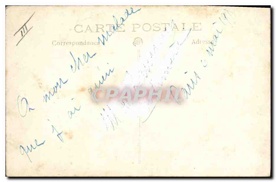 CARTE PHOTO Sante Militaria Infirmiere Protection du Reforme — Rückseite