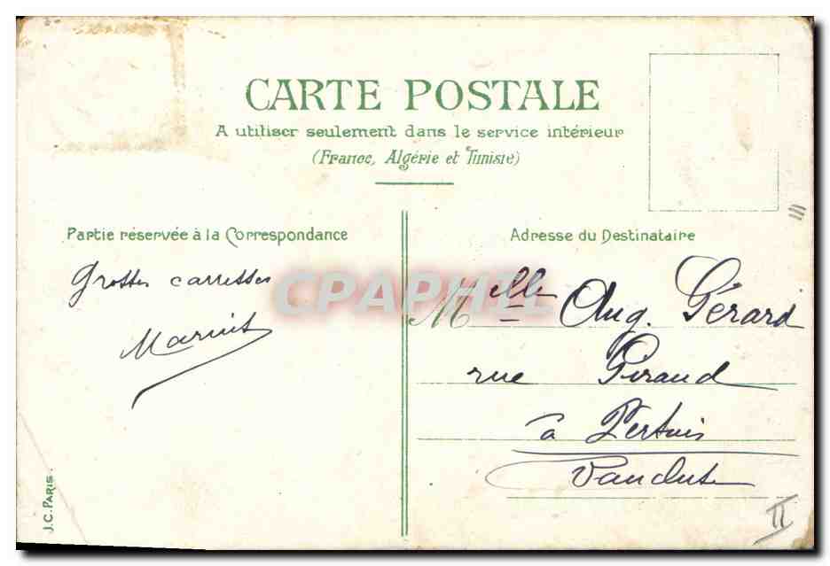 CPA Sante Militaria  — Rückseite
