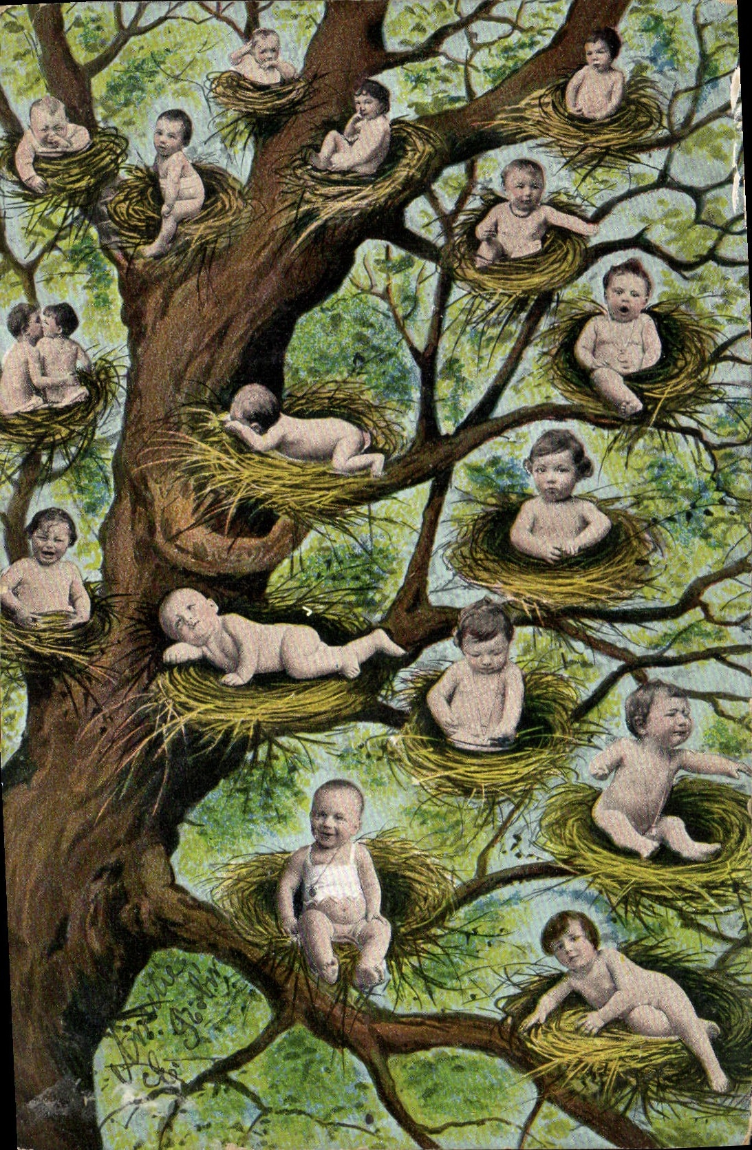 CPA Fantaisie Enfant Bebe 