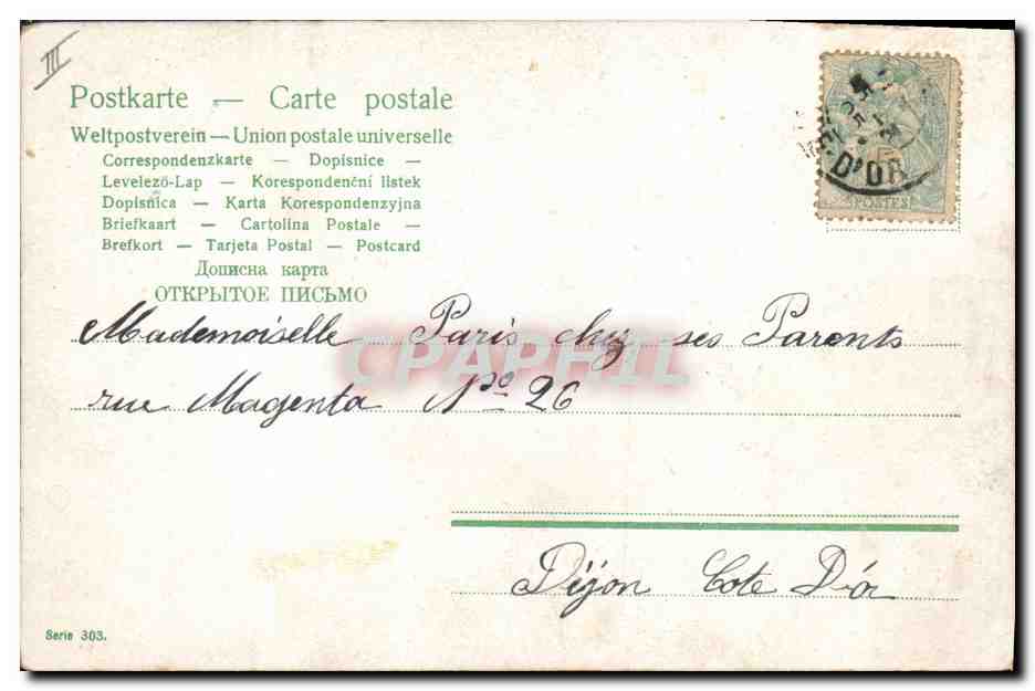 CPA Fantaisie Enfant Bebe  — Rückseite