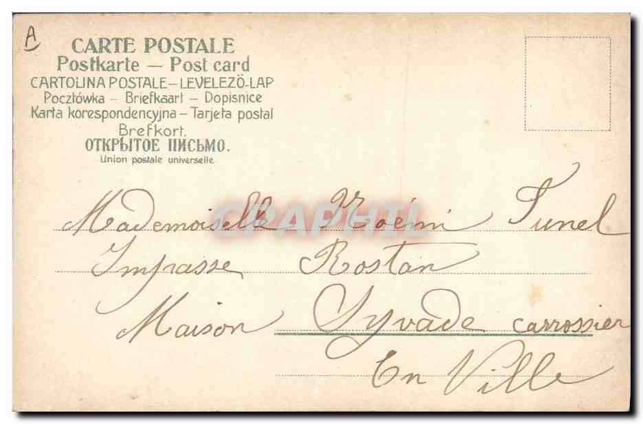 CPA Fantaisie Enfant Bebe  — Rückseite