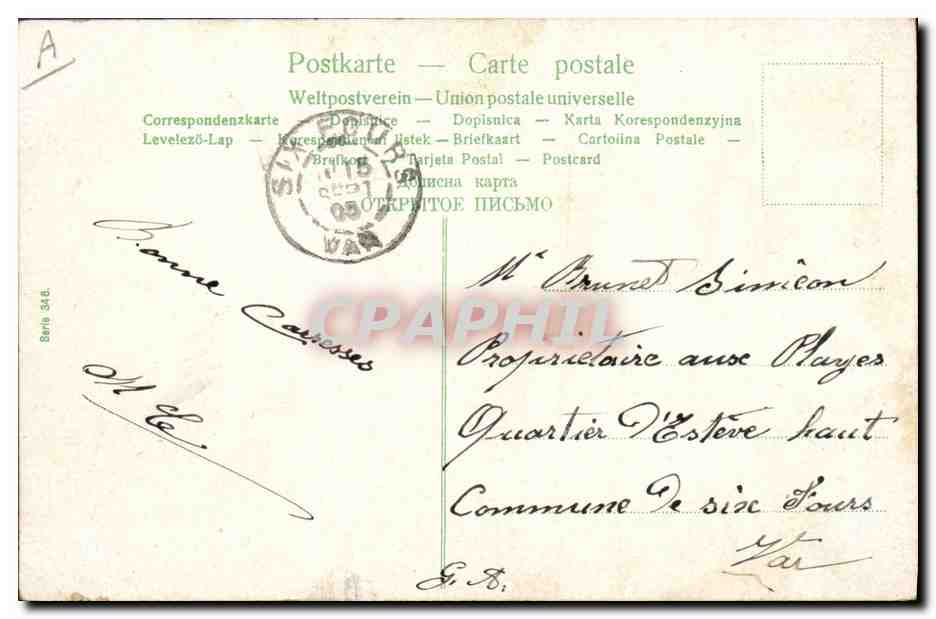 CPA Fantaisie Enfant Bebe  — Rückseite
