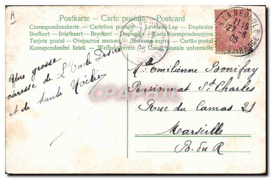 CPA Fantaisie Enfant Bebe  — Rückseite